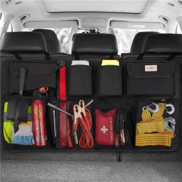 Car Trunk Organizer, 3rd Gen [7 Times Upgrade] Super Capacity Car Organizer SUV - Picture 1 of 6